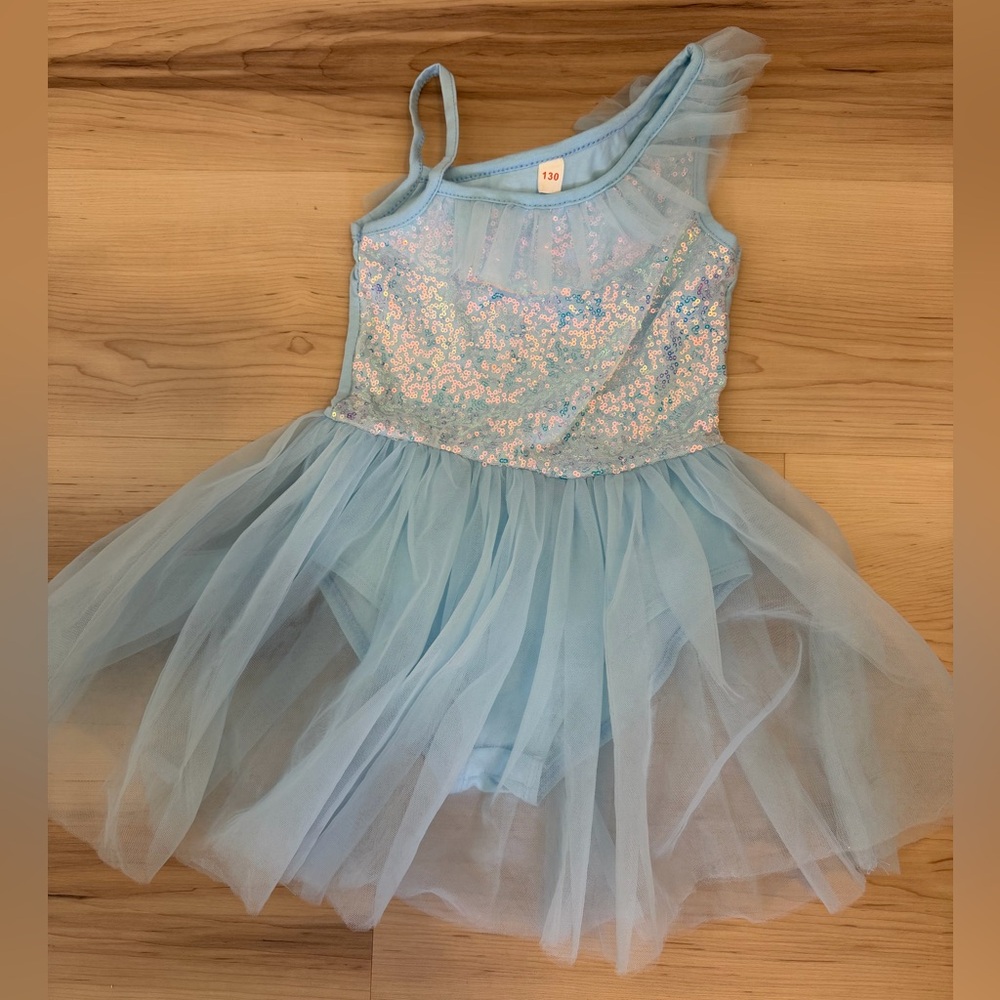 Blue Tulle Party Dress Girls Size 130